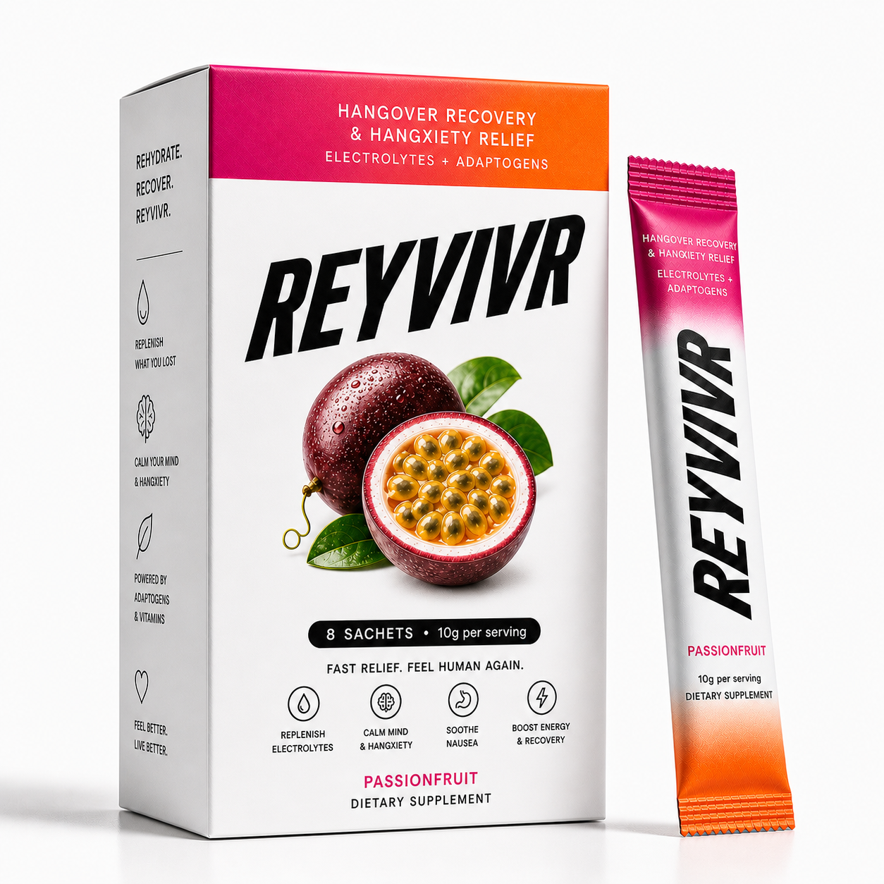 REYVIVR hangover recovery sachets